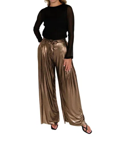 Verb Ava Pant In Bronze In Gold