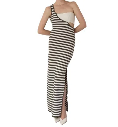 Osis Emma Dress Striped In Brown