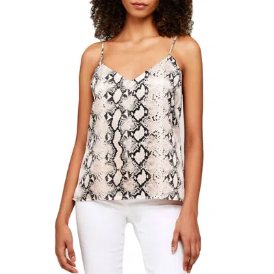 L Agence Jane Silk Cami Top In Python In Multi