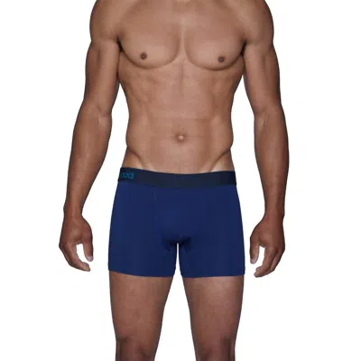 Wood Boxer Brief With Fly In Space Blue