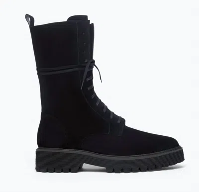 Freda Salvador Zoe Suede Water Resistant Boot In Black