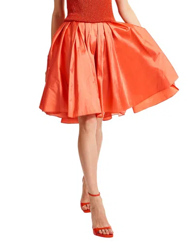 Emily Shalant Taffeta Party Skirt Light Colors In Pink
