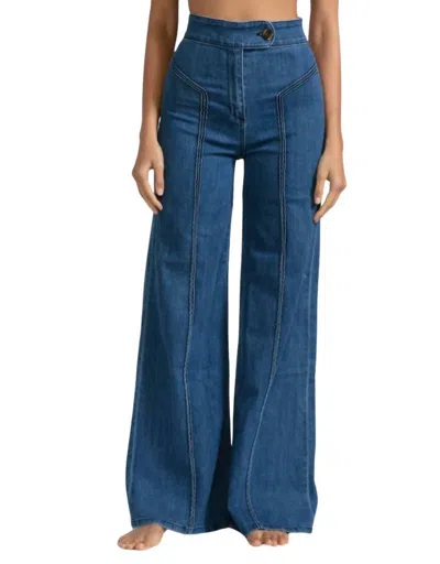 Askk Ny Roller High-rise Wide-leg Jeans In Blue