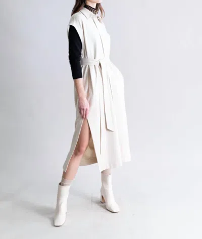 Psophia Knit Tailored Dress In Ivory In Multi