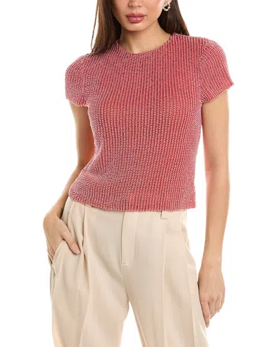 Emily Shalant Beaded T-shirt In Red