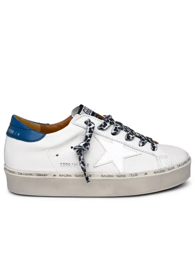 Golden Goose Woman  Hi-star White Leather Trainers