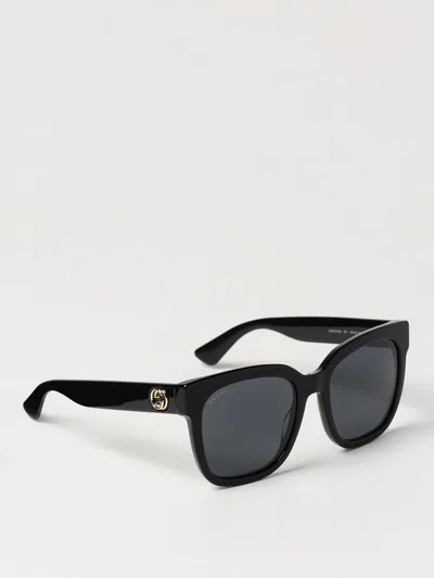Gucci Sunglasses Woman Grey Woman In Gray