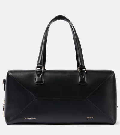 Victoria Beckham Gym Medium Leather Duffel Bag In Black