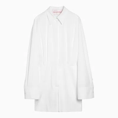 Valentino White Cotton Shirt Suit Women