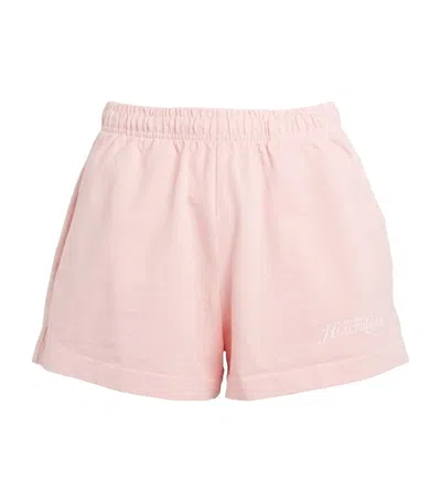 Sporty And Rich Rizzoli Disco Shorts In Pink