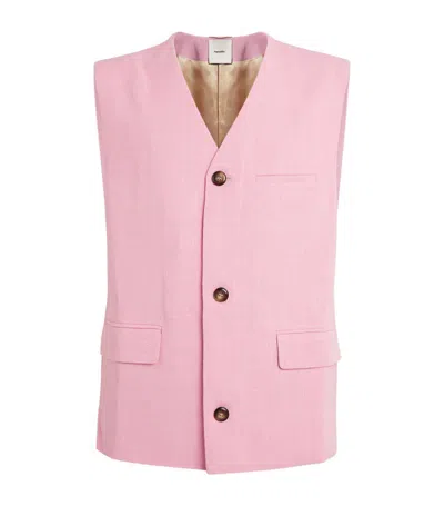 Nanushka Tailored Semme Waistcoat In Pink