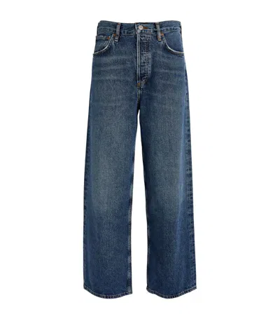 Agolde Ren Wide-leg Jeans In Blue