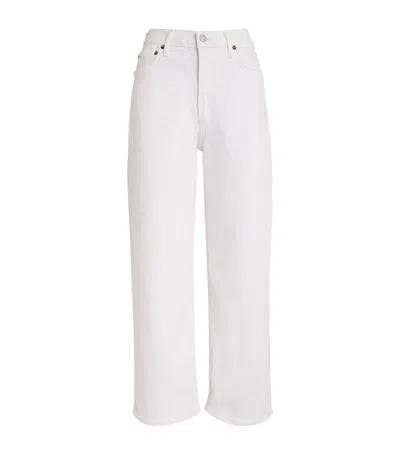 Agolde Harper Crop Jeans In White