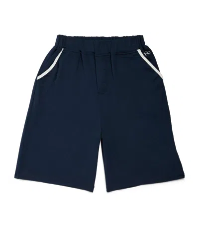 Homebody Kids' Contrast-trim Shorts (4-16 Years) In Navy