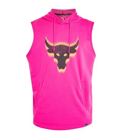 Under Armour Project Rock Payoff Hoodie In Pink