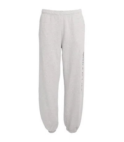 Sporty And Rich Cotton-blend Starter Sweatpants In Grey