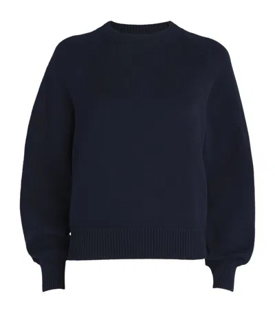 High Sport Cotton Lara Sweater In Navy