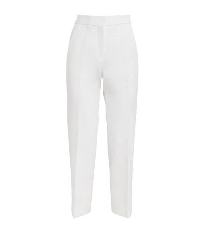 Me+em Slim Tailored Trousers In White