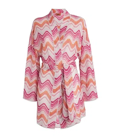 Missoni Zigzag Beach Cover-up In Pink