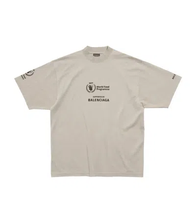 Balenciaga X World Food Programme Oversized T-shirt In White