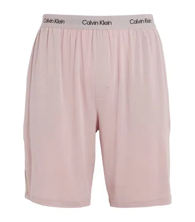 Calvin Klein Modal Lounge Shorts In Grey