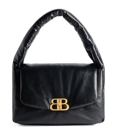 Balenciaga Medium Monaco Sling Shoulder Bag In 1000 Black
