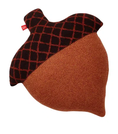 Donna Wilson Lambswool Acorn-shaped Cushion In Brown