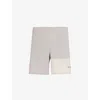 Columbia Mens Flint Grey Hike Branded-print Stretch-woven Shorts