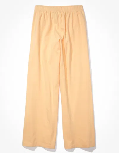 American Eagle Outfitters Ae Sun Set Super High-waisted Baggy Wide-leg Knit Pant In Orange