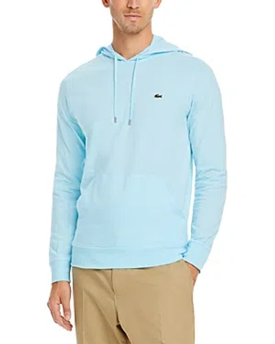 Lacoste Jersey Long-sleeve Hooded Tee In Siz Agrion
