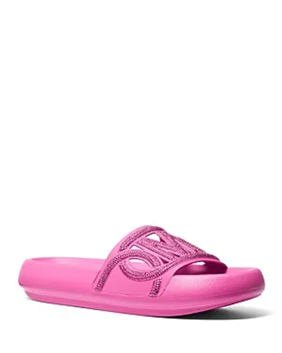 Michael Kors Splash Scuba Slide Sandal In Pink
