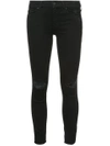 Mother 'the Looker' Frayed Ankle Skinny Jeans (guilty As Sin)