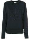 JW ANDERSON JW ANDERSON LOGO PATCH SWEATSHIRT - BLACK,JE18WA1712322680