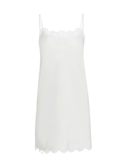 Natori Colette Lace-trim Voile Chemise In White
