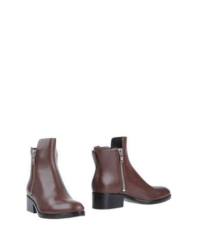 3.1 Phillip Lim / フィリップ リム Ankle Boots In Maroon