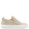 GIUSEPPE ZANOTTI GIUSEPPE ZANOTTI - LIGHT GREY PYTHON-PRINTED LOW-TOP SNEAKER NICKI,RW7000100507