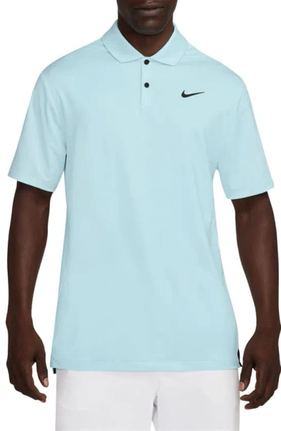 Nike Tour Dri-fit Jacquard Golf Polo Shirt In Blue