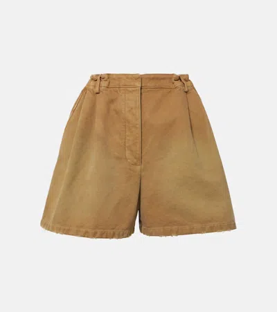 Prada Bermuda Shorts In Cream