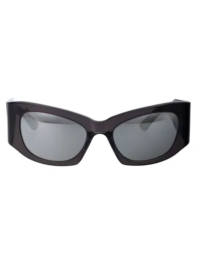 Balenciaga Sunglasses In 003 Grey Grey Silver
