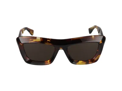 Bottega Veneta Sunglasses In Havana Havana Brown