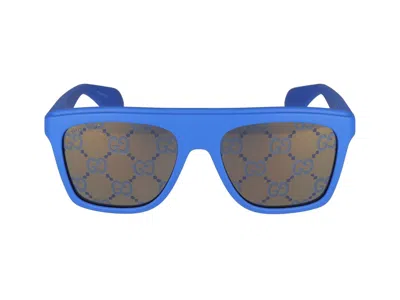 Gucci Sunglasses In 004 Blue Blue Blue