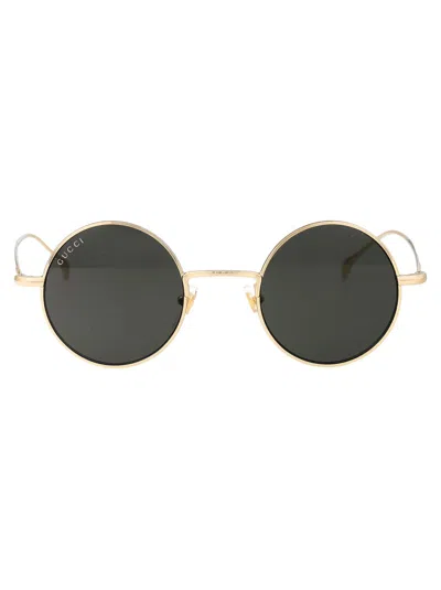 Gucci Sunglasses In 007 Gold Gold Grey