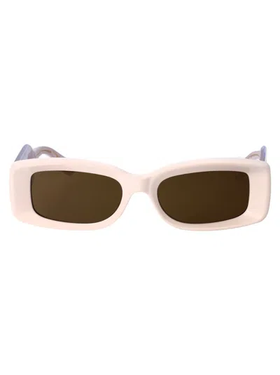 Gucci Sunglasses In 003 Ivory Ivory Brown