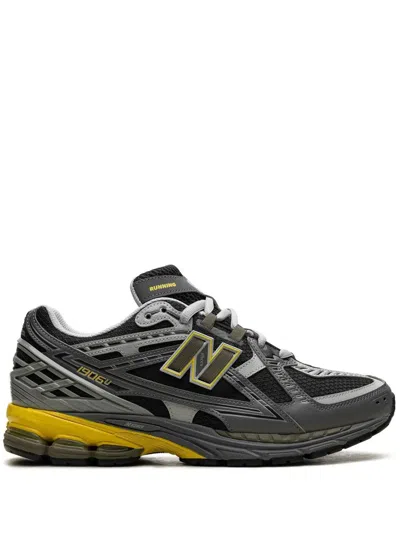 New Balance M1906 Grey Sneakers With Yellow Details