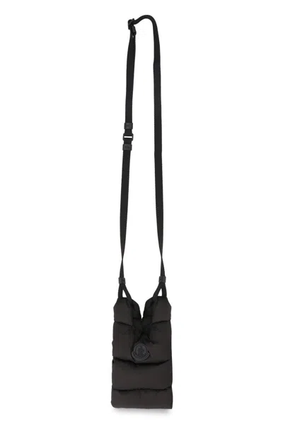 Moncler Legere Nylon Messenger Bag In Black