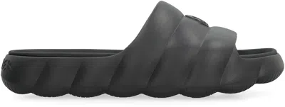 Moncler Lilo Rubber Slides In Black