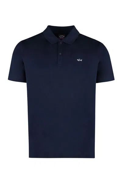 Paul & Shark Cotton-piqué Polo Shirt In Blue