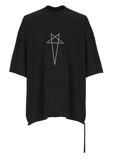 Rick Owens T-shirts In Black&white