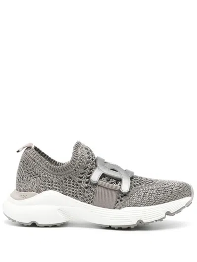 Tod's Slip-on Kate Sneakers In Silver
