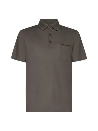 Zegna T-shirts And Polos In Grey